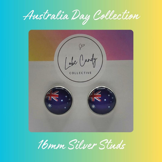 Aussie Day Collection - 16mm Silver Studs